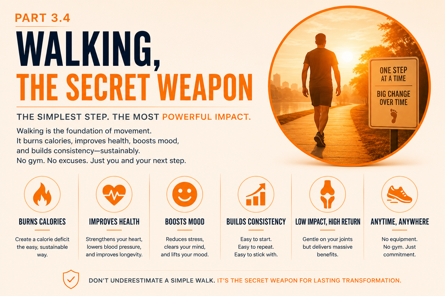 Part 3.4: Walking, the Secret Weapon